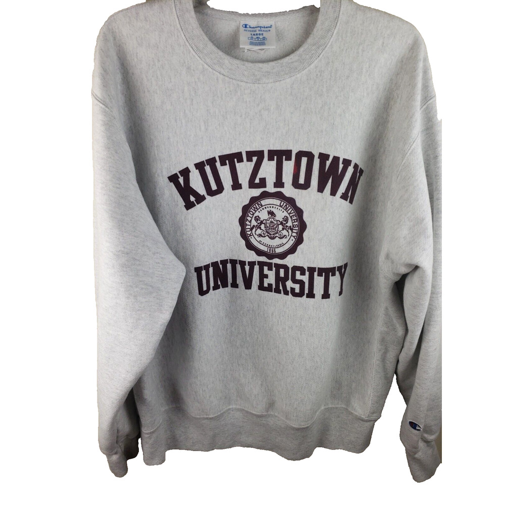 Champion Reverse Weave Sweatshirt Large Kutztown University College Pullover